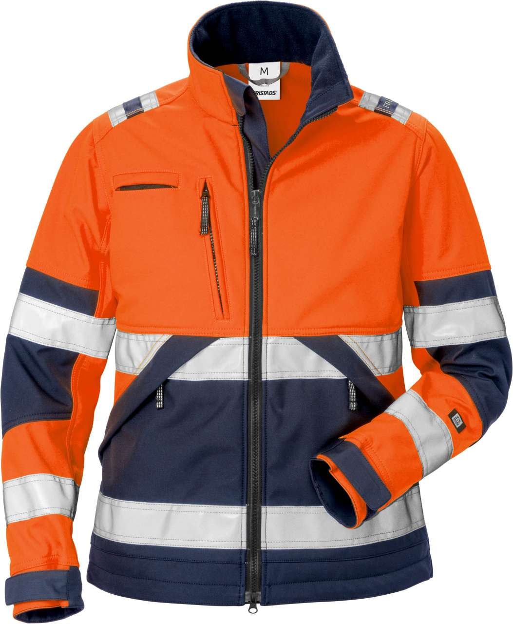 Fristads Softshelljacka 4183 WYH Klass 2, dam Varsel Orange/Marinblå S