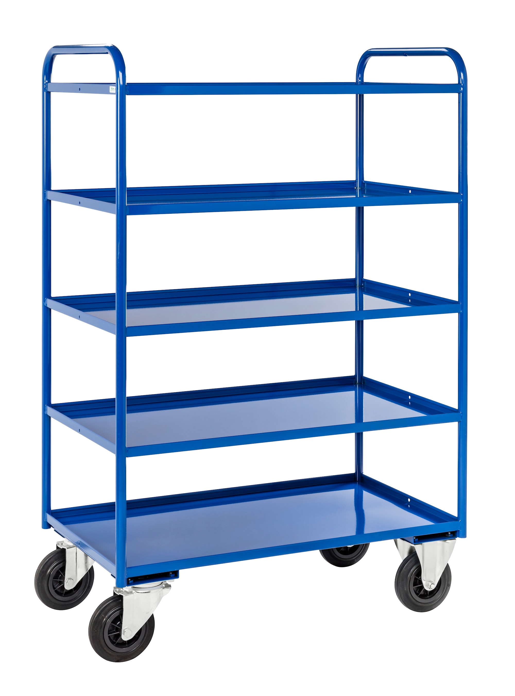 Hyllyvaunu KM4150-B, 5 tasoa, hitsattu, 955x550x1490 mm, sininen