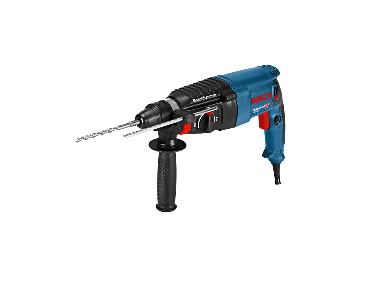 Bosch Borhammer med SDS plus GBH 2-26 Professional i transportkoffert med ekstrahåndtak