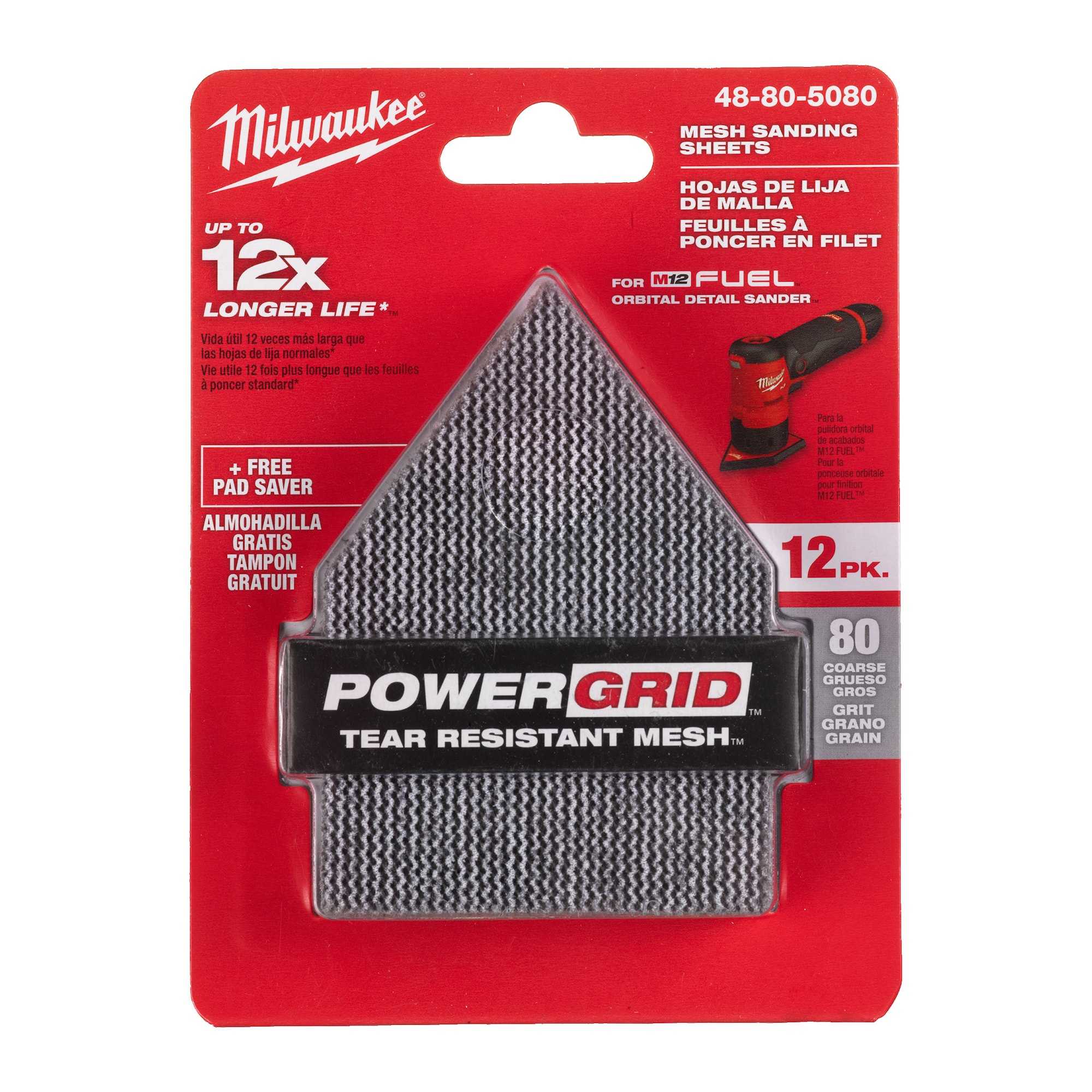 Milwaukee Nätslippapper 67X92Mm K120 13P