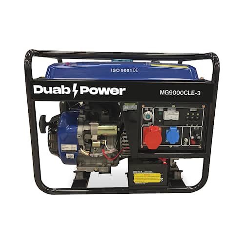 DUAB-POWER Generator MG9000CLE-3 1-faset/3-faset Benzin