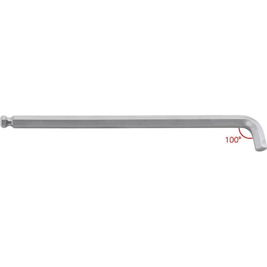 Format Sexkantnyckel med kula, lång med kort arm