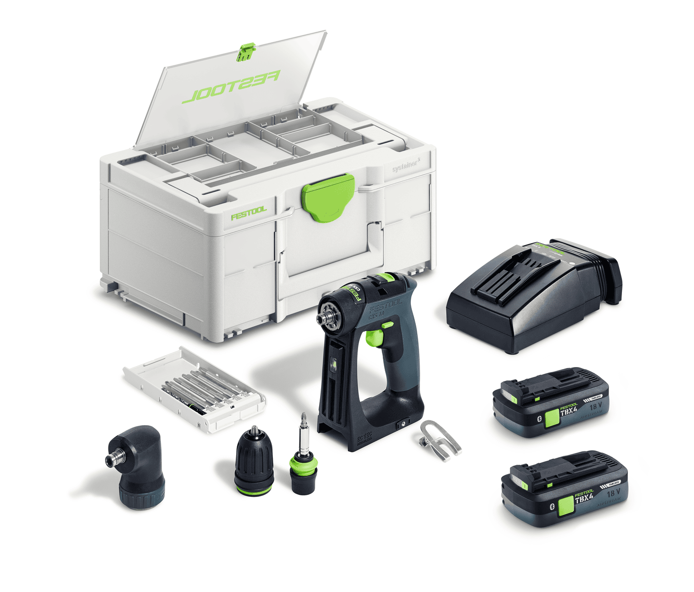 Festool Skruvdragare CXS 18 TBX4,0 I-Set med Batteri & Laddare