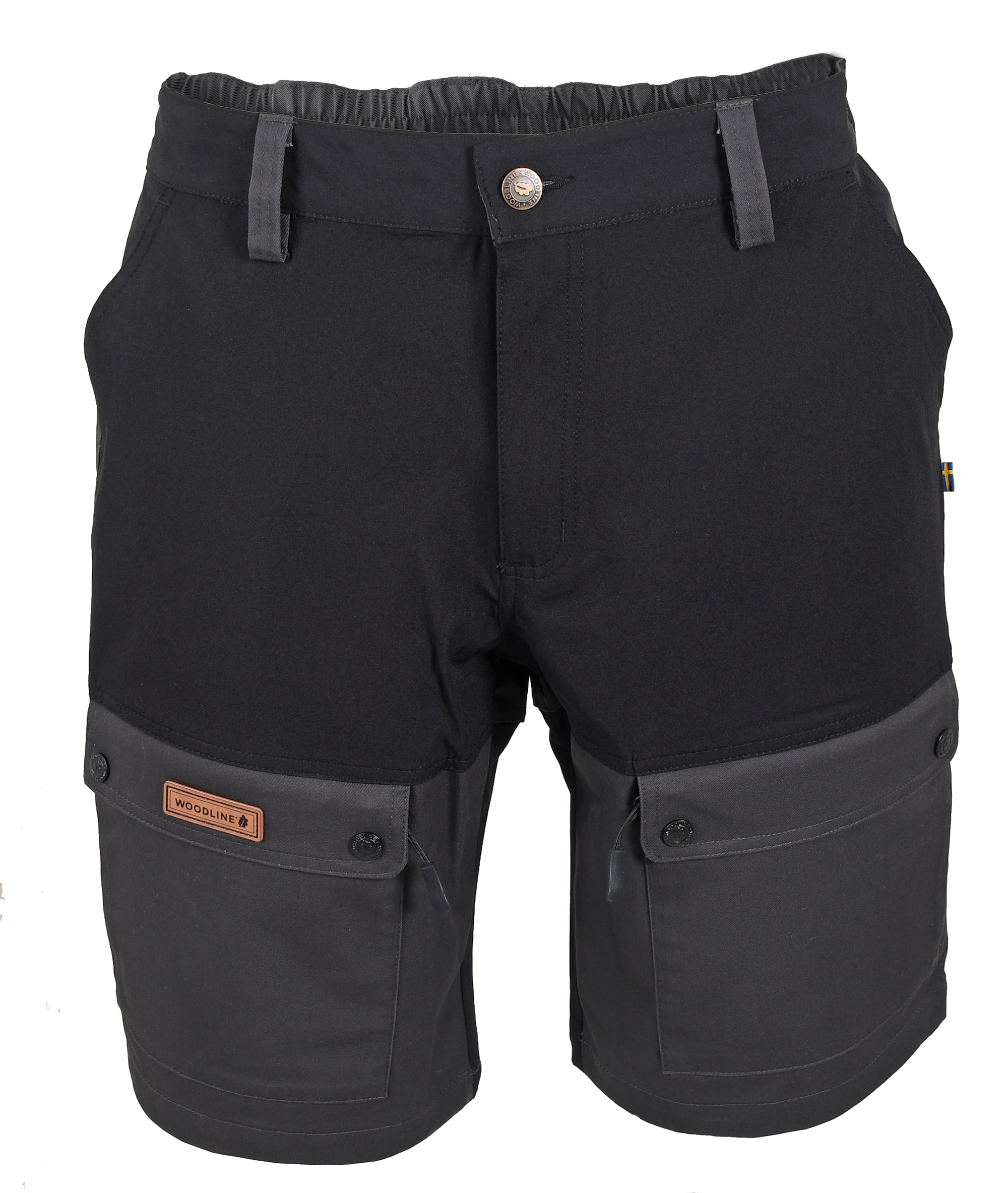 Woodline Shorts Boksund Svart/Grå XXL