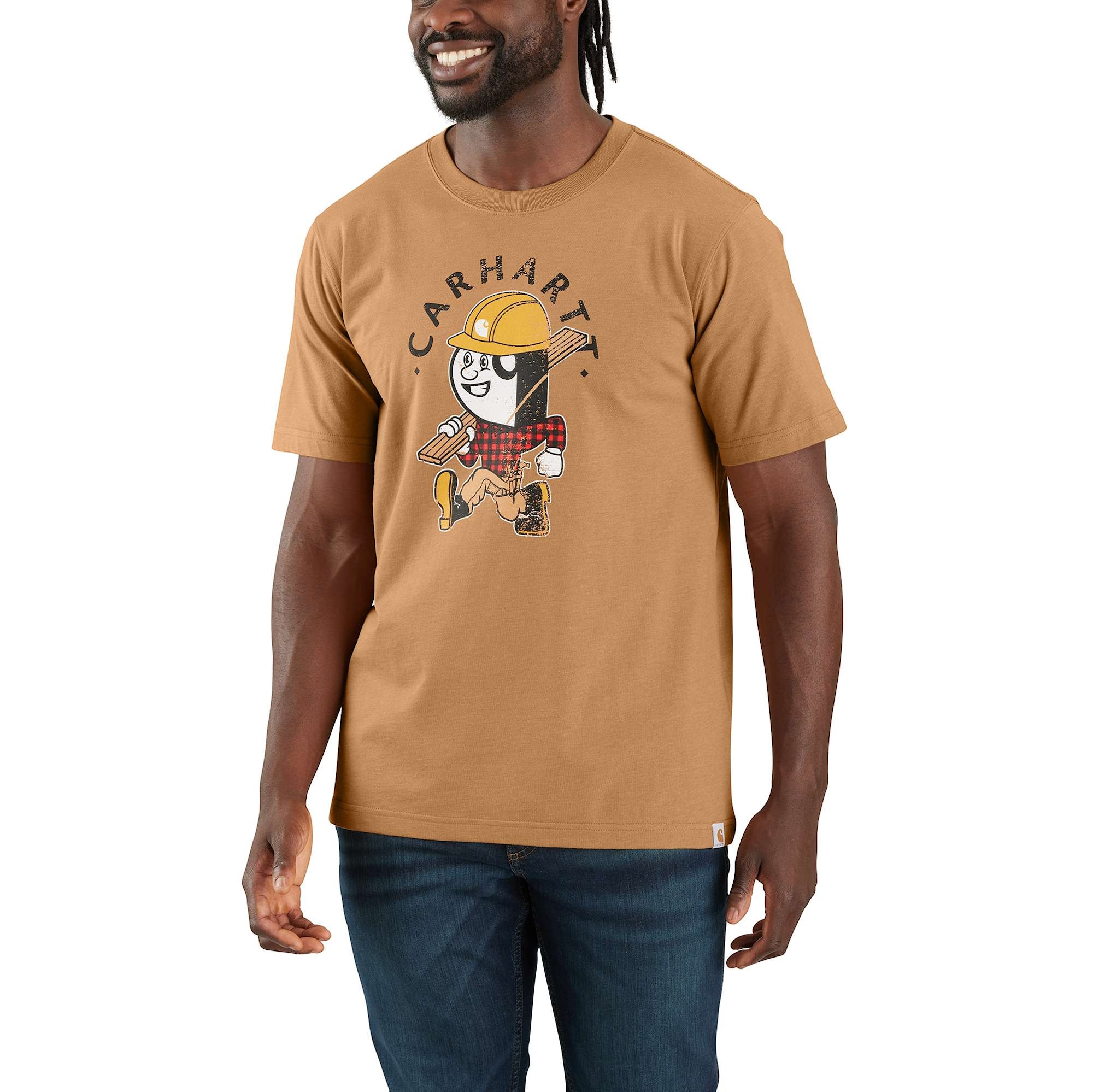 Carhartt Carpenter graphic T-shirt, Herr, Hickory nut heather